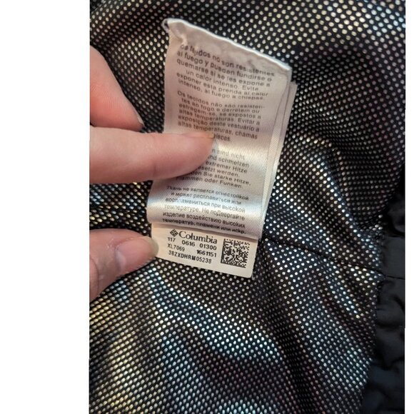 Columbia Omni-Heat Whirlibird Interchangable Black Puffer Jacket Liner SZ Small - Picture 12 of 15